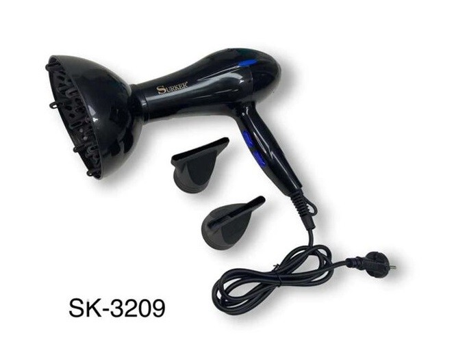AsciugaCapelli Phon Fono Professionale Sk-3209 Due Diffusori 3500w cir