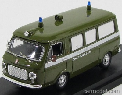 RIO-MODELS 4204 SCALA 1/43 FIAT 238 AMBULANZA CROCE VERDE A.P.M MILANO 1971