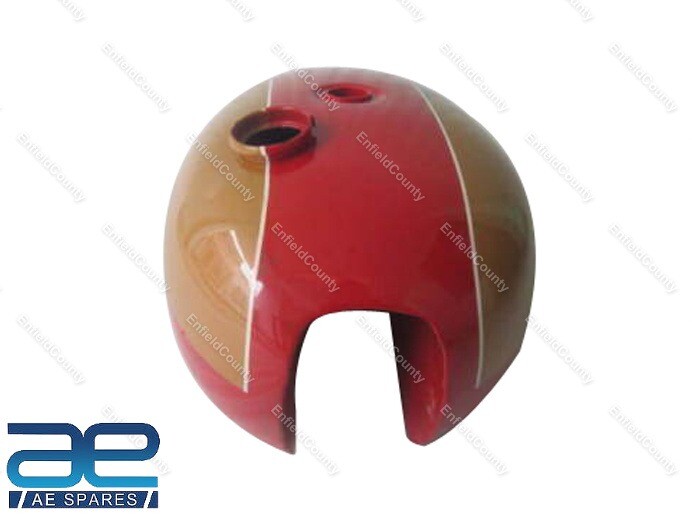 For Triumph T140 Red And Golden Painted Petrol Fuel Gas Tank