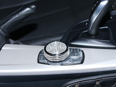 I-Drive Multimedia Knob Cover Alloy Cut Diamond Crystal Fits F01 F02 F07 E82 E88