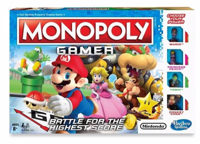   Monopoly Gamer Nintendo Mario Bros Battle Edition Board Game Hasbro