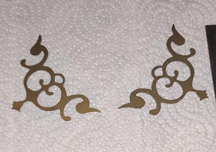 Horlogerie Horloge Comtoise 2 ÃCoinÃ§Ons Pour Cadran De Comtoise ,Copie D'Ancien 