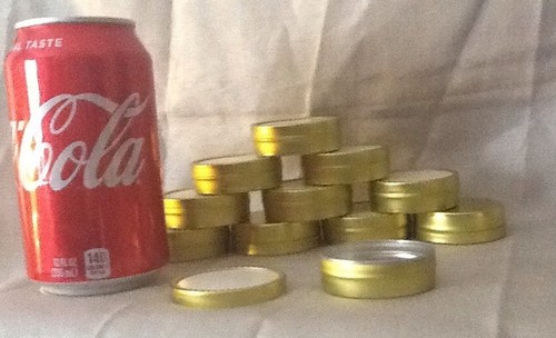 1 Oz Shallow Round Metal Tin Containers Cans for lip balm & craft storage