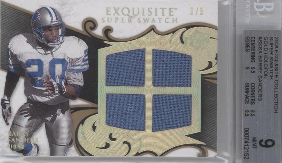 2008 Upper Deck Exquisite Collection Barry Sanders #SS-SA