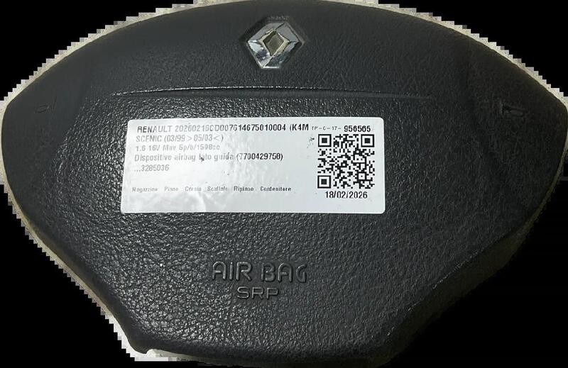 7700429758 DISPOSITIVO AIRBAG LATO GUIDA RENAULT SCENIC (03/99>05/03<) 1.6 16V