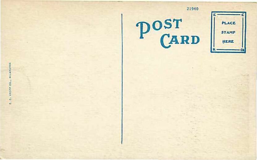 Postcard Rock Island Railroad Depot, Chickasha, Oklahoma