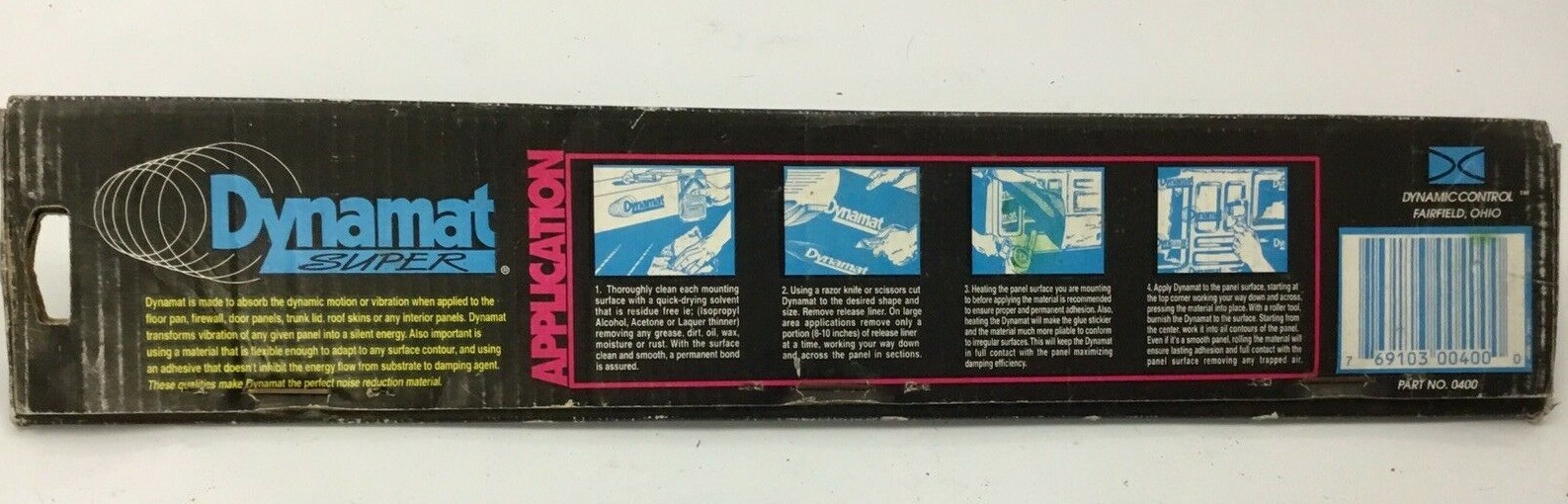 Dynamat Super # 0400 ~ 4 sq. ft Self-Adhesive Sound Deadener damping, floors ++