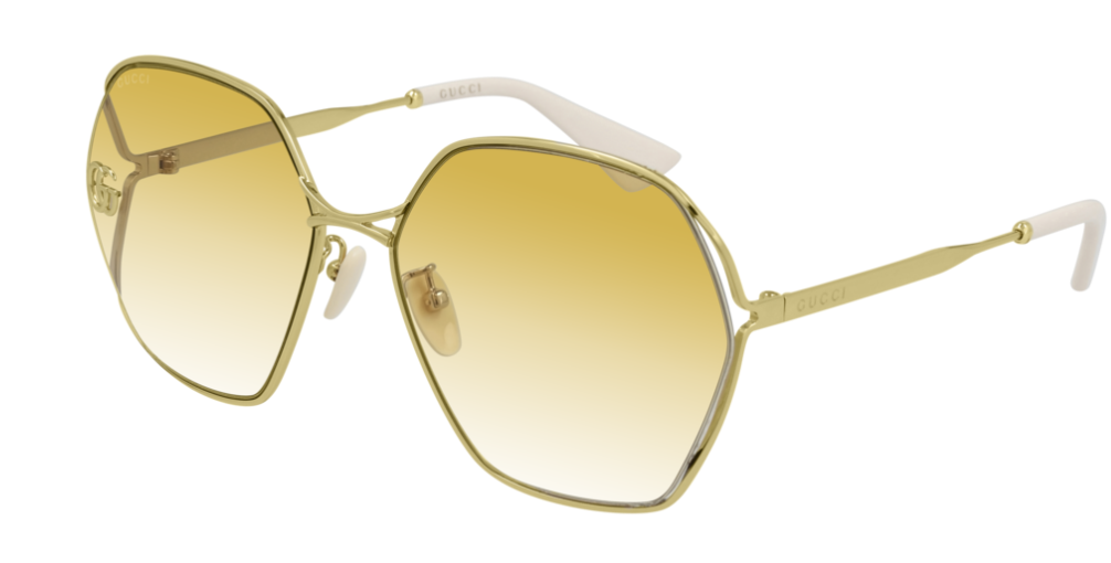 ● GUCCI ● サングラス Shiny Yellow / Yellow / 99mm Gucci 99MM Mask Sunglasses | Saks Fifth Avenue