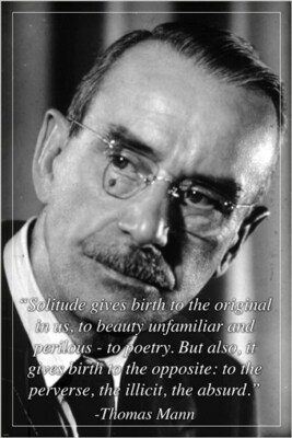 inspirational quote poster THOMAS MANN novelist poet GERMAN 20x30 rare NEW