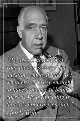 1922 nobel prize winner NIELS BOHR physicist INSPIRING quote poster 20x30 