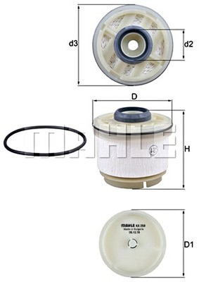 MAHLE Fuel Filter For TOYOTA ISUZU FIAT MITSUBISHI LEXUS Hiace V L 200 1770A321