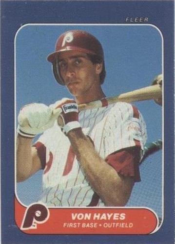 1986 Fleer Classic Miniatures - Von Hayes #92