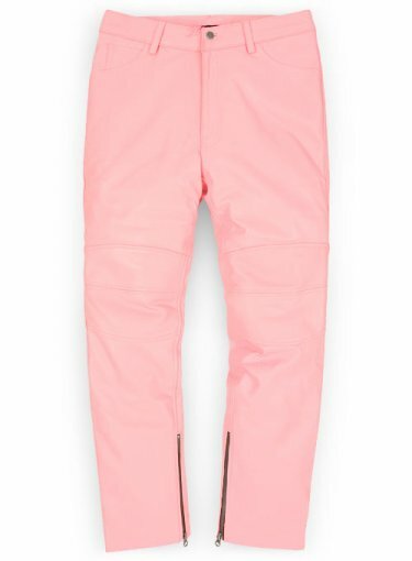 Leather Jeans Pant Real Style Men Pink Mens 501 Pants S
