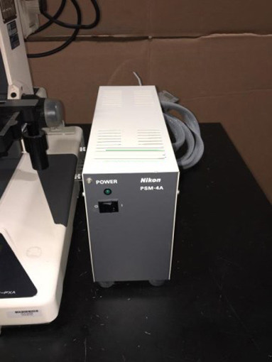 Nikon Microphot-FXA fuorescent microscope with PSM-4A Power Supply