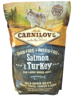 1,5kg Carnilove Adult Large Lachs & Truthahn  Getreidefreies Hundefutter