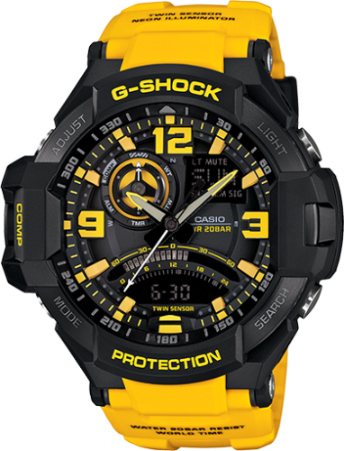 CASIO GA-1000-4A G-SHOCK SKY COCKPIT Quartz Orange&Black