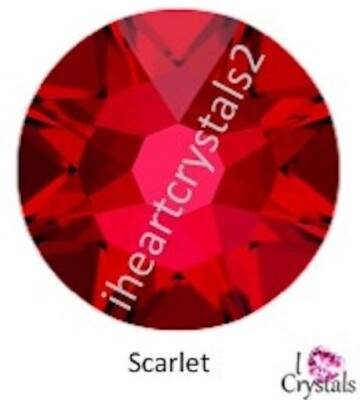 SCARLET Red 5ss 1.8mm IHC 2058 Austrian Flatback Crystal Rhinestones Christmas
