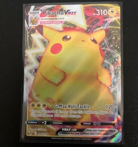 原画　ピューマ　#87 Pikachu Vmax 044/185 Vivid Voltage NM Full Art Ultra Rare