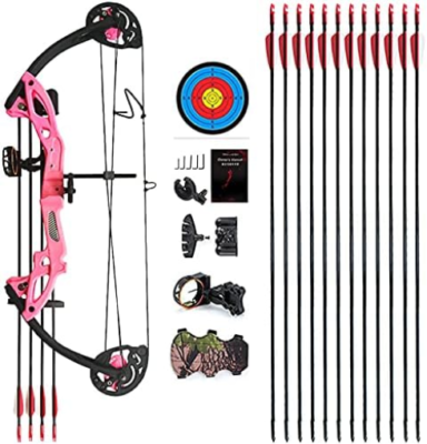 PANDARUS Compound Bow Archery for Youth and Beginner, Right Handed,19”-28” D