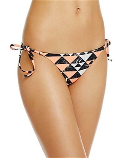 Sole East 262205 Women Cali Printed Side Tie Bikini Bottom Size Small