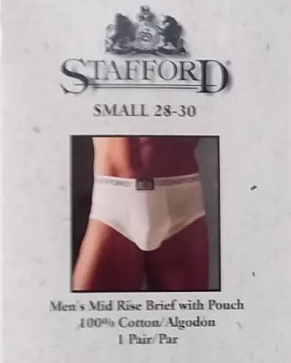 Vintage Mens Stafford Mid Rise Brief with Pouch Active Comfort USA J.C Penny