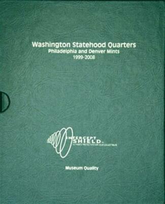 Intercept Shield Quality Coin Album For 50 State Quarters P&D 1999 2008 Free S&h