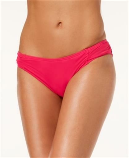 Michael Michael Kors Women's 171006 Solids Side Shirred Bikini Bottom Size M