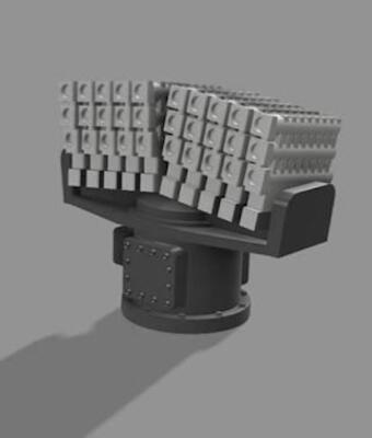 L'Arsenal Models 1/700 NGDS DAGAIE DECOY LAUNCHER (2) 3D Printed