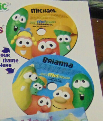 VeggieTales Personalized Music CD ''You Pick Name''  A-F   Learn Silly Songs