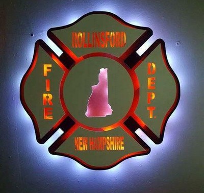 Fire Department, Maltese Cross, Fireman sign, firefighter light,Firehouse logo,f