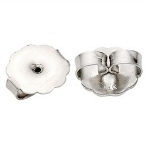 Tiny Gold Bar Earrings 14K White Gold Line Studs