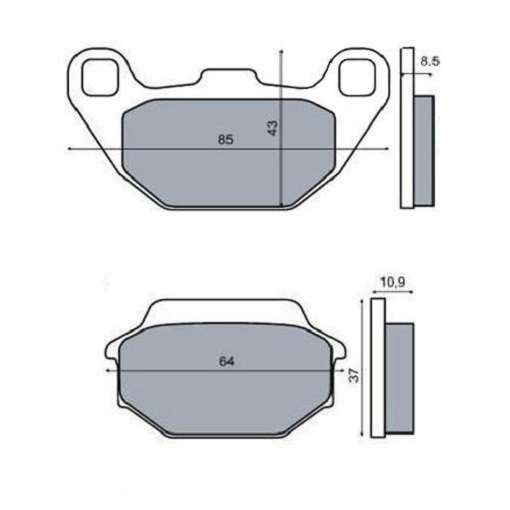 Paire Plaquettes De Frein Avant Kymco People S 200 2007 2008 2009 Rms 225102710