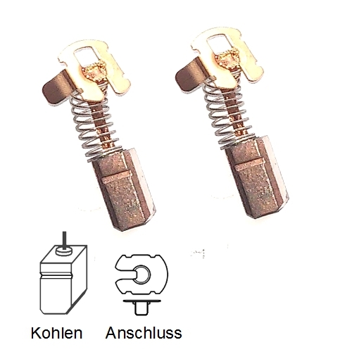 KohlebÃ¼Rsten Motorkohlen FÃ¼R Makita Bfl081f,Bfl120f,Bfl121f -4,9x5,8x12mm (2070)