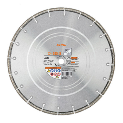 Stihl 14'' Cut Off Saw Blade Pipe Ductile Iron Steel D-G80 0835 070 8000 TS 420