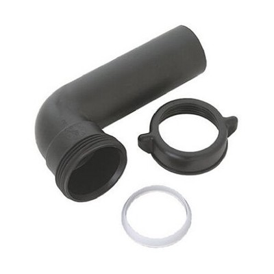 Master Plumber 176-134 MP Plastic Disposal Elbow, Black