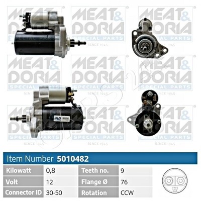 Starter For ARO 10 AUSTIN Maestro ROVER SEAT Cordoba SKODA VW 82-04 020911023