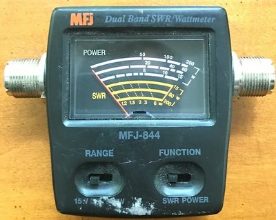 MFJ-844 VHF/UHF SWR/Wattmeter SO-239 Connectors. Buy it now for 50.0
