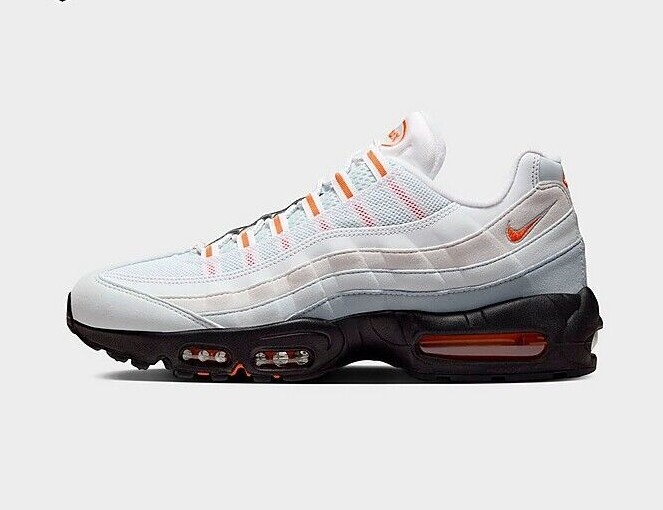 NEW Nike Air Max 95 'Wolf Grey/Safety Orange' | Men's Sizes