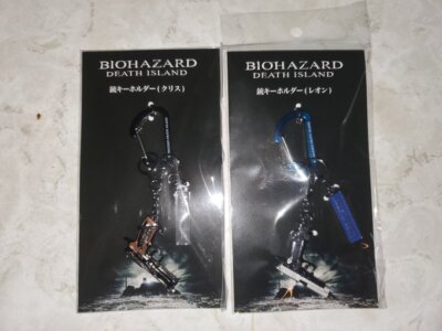 BIOHAZARD DEATH ISLAND キーホルダー 2個セット バイオハザード：デスアイランド 銃キーホルダー 2種セットの