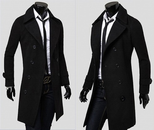 Jacken Mantel Herren Blazer Sakko Mantel Jacke Wintermantel Lange Freizeit Slim Fit Trenchcoat Kleidung Accessoires Sticisce Sredisce Si