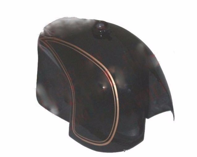 10-12 Gallon Petrol Tank Black Painted Golden Stripe For BMW Hoske Heinrich 