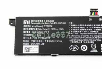 Battery For Xiaomi Air 13 inch TM1613 161301-01/FB/FC/AI R13B01W