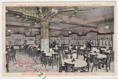 Automat LUNCH ROOM, 1557-59-61-63 BROADWAY (bet. 48th & 47th STS) , NYC ** 1913