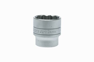 Teng Tools M120534-C | 1/2'' Drive - Regular 12pt Metric 34mm Socket