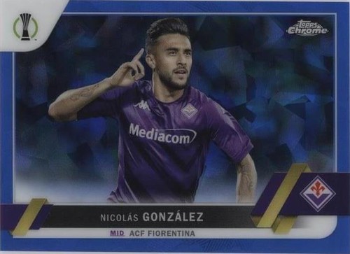 2022-23 Topps Chrome Sapphire Edition UEFA Club Competitions Nicolas Gonzalez #77