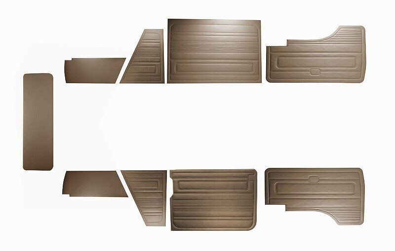 For VW T3 T25 BUS 1985-1992 DOOR PANELS 9 PCS BROWN O.P. LATE STYLE