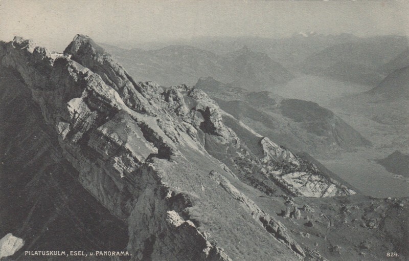 Cpa - Pilatuskulm - Esel - Panorama - CirculÃ©E 1922