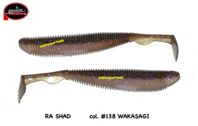 MOLIX RA SHAD 4,5" COLOR 138 WAKASAGI SPINNING MARE FIUME LAGO BLACK BASS