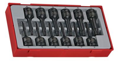 Teng Tools TT9212TX | 12 Piece 1/2'' Drive Impact TX Bit Socket Set
