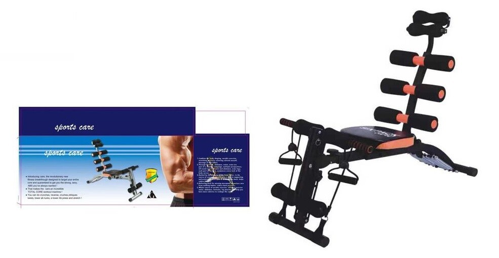 Panca per Allenamento Addominali con Corde Elastiche Elastici Pesi Palestra cir